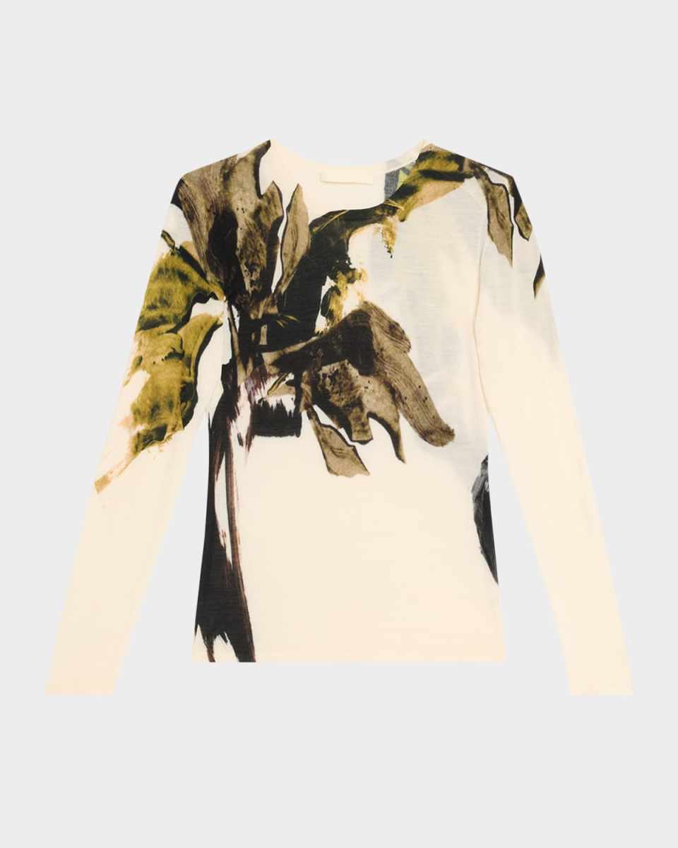 Brushstroke Merino Wool Sweater